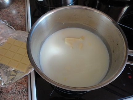 Десерт из манной крупы с шоколадом