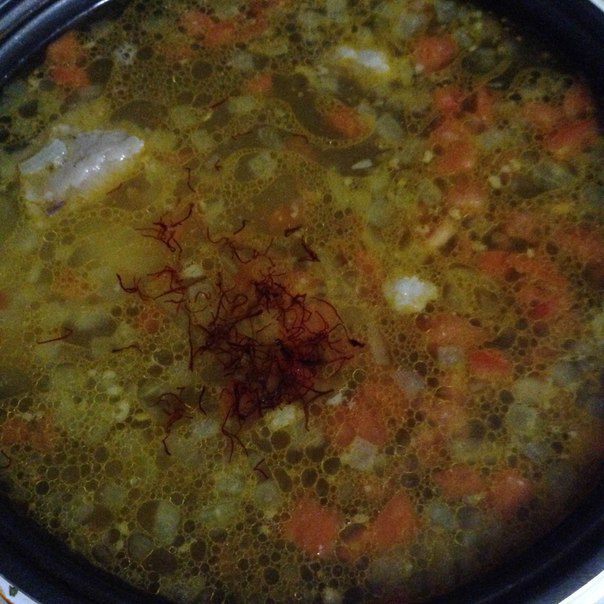 Бозбаш с нутом и бараниной