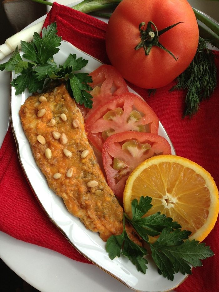 Скумбрия под томатно-апельсиновым соусом