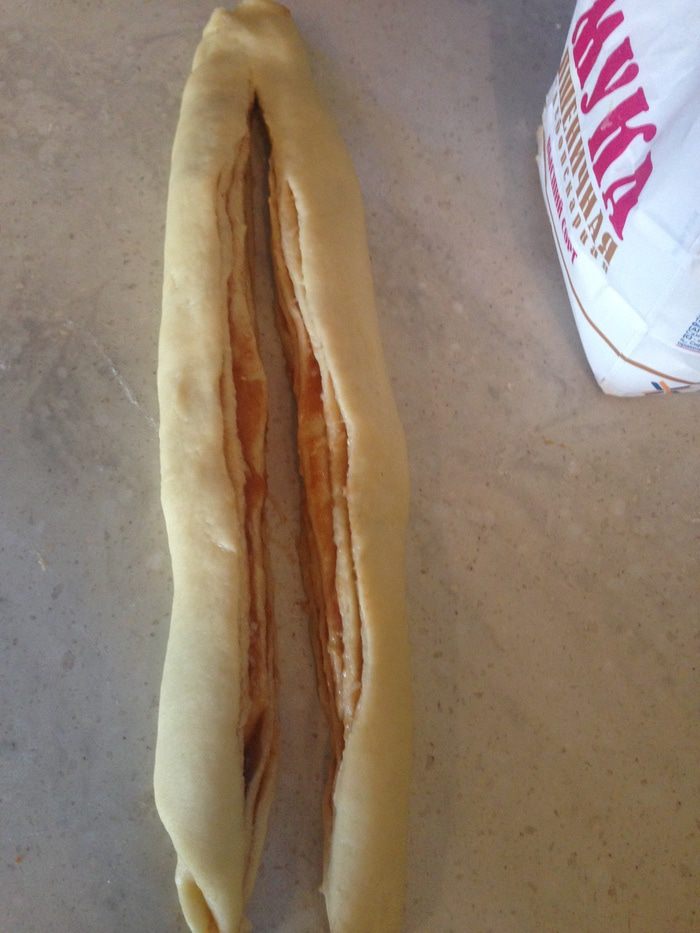 Творожная коса с джемом