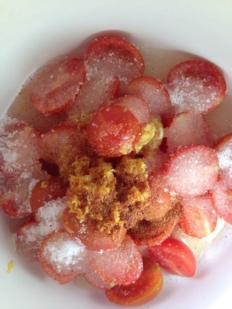 Джем из помидоров черри с лимоном и перчиком чили 