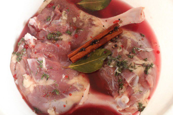 Утка в глинтвейн-маринаде