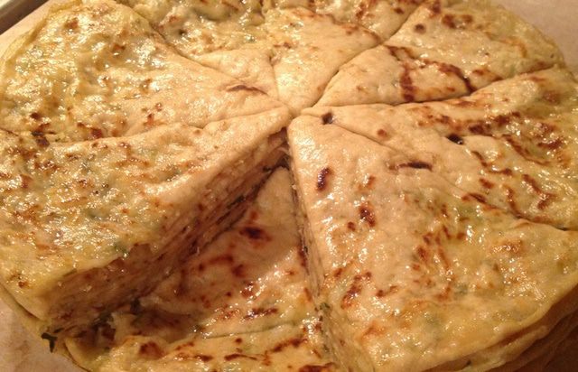 Тонкие чебуреки с картофельной начинкой