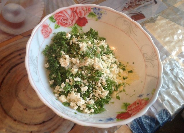 Хинкал из кукурузной муки с начинкой