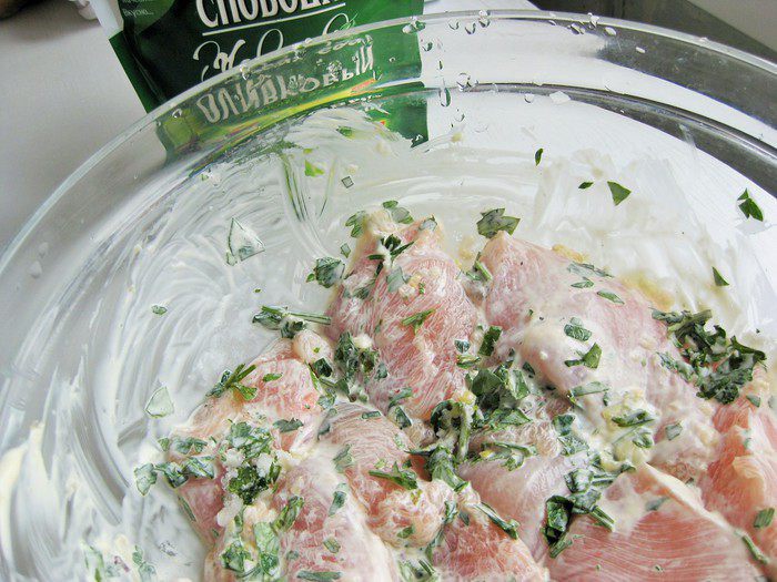 Куриное филе с оливками