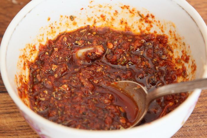 Релиш из запеченных овощей