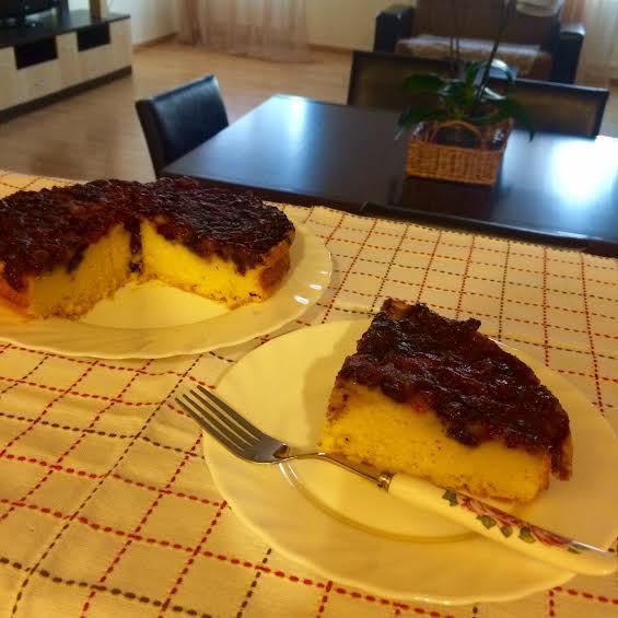 Перевернутый черничный пирог