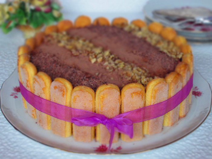 Шарлотка &amp;quot;Ореховое тирамису&amp;quot; 