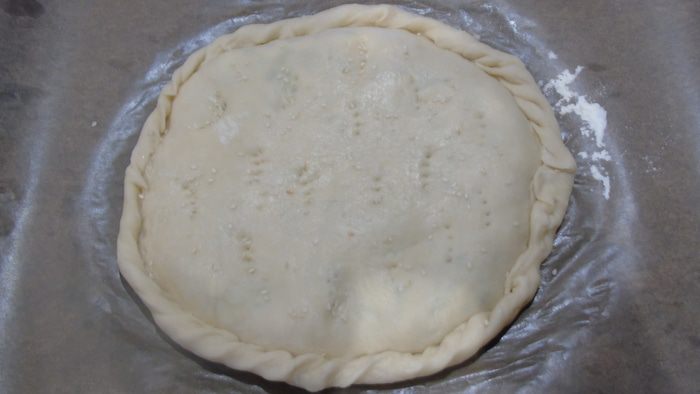 Лепешка с сыром и зеленью