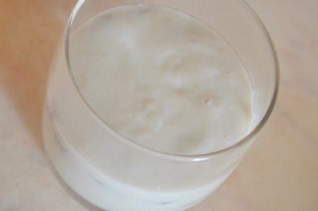 Нежнейший кокосовый крем с бананом и изюмом