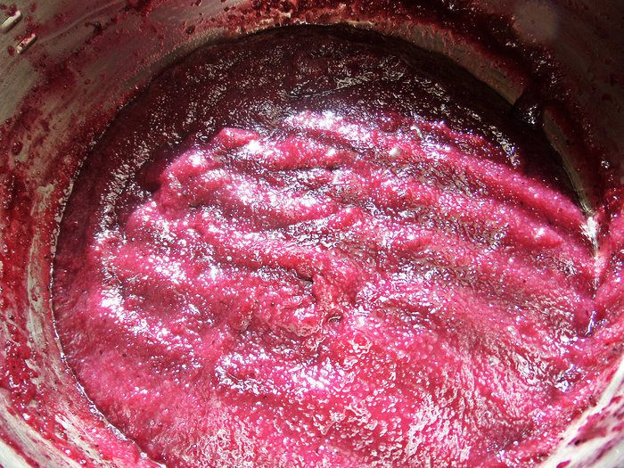 Черничный мусс под сливками