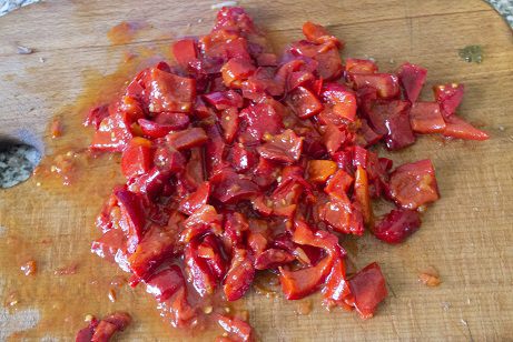 Салат с фасолью и утиной грудкой