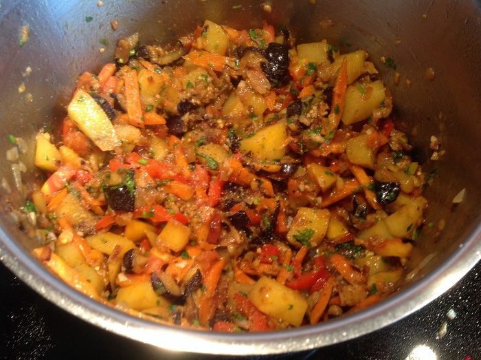 Аджапсандали с картошкой