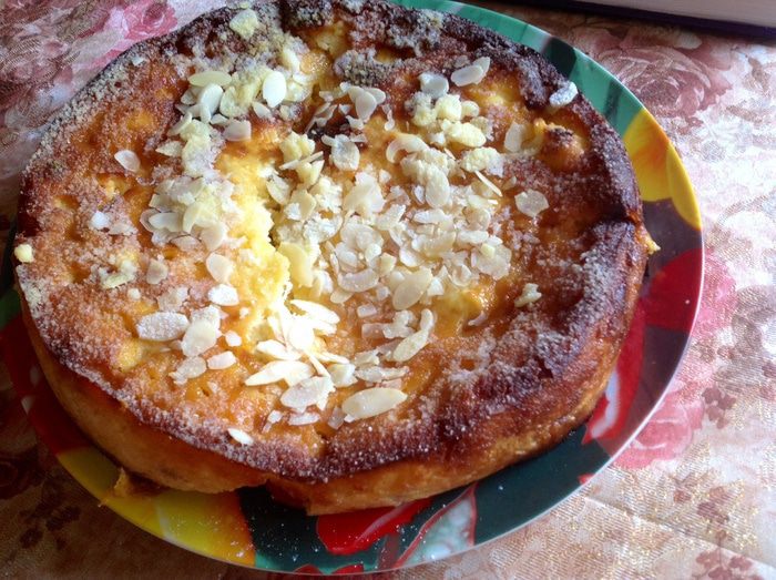 Запеканка творожная с абрикосами