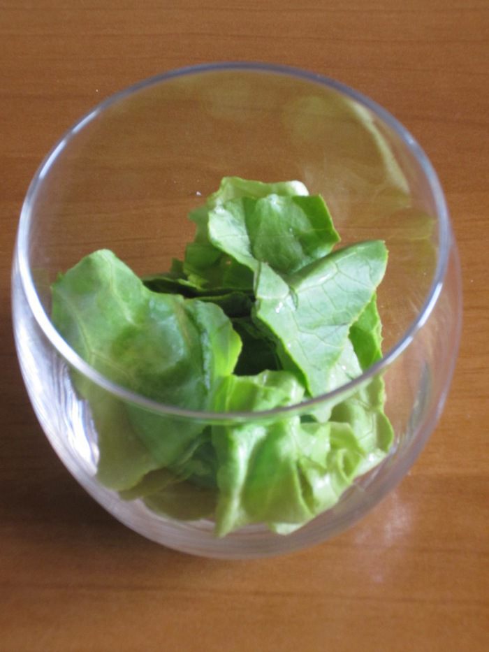 Салат с моцареллой, пармской ветчиной и нектарином