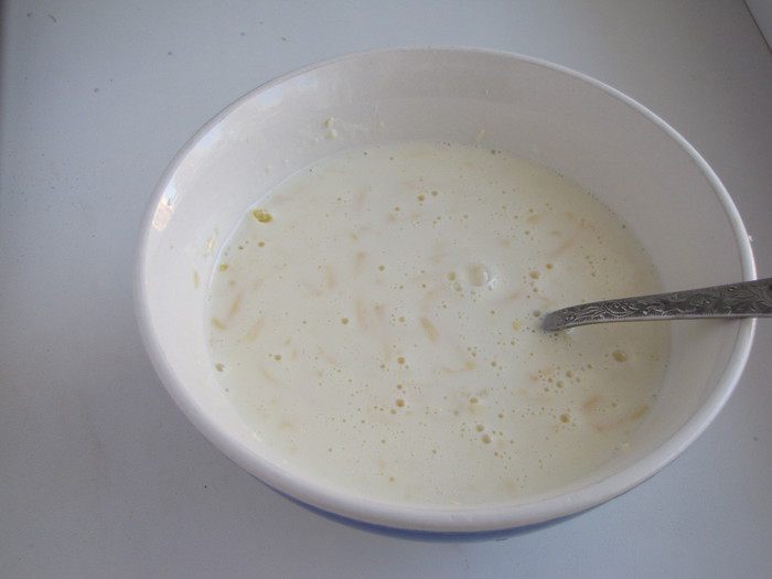 Открытый пирог с мясом, картофелем и цукини