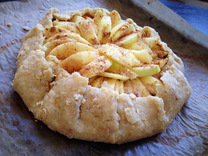 Овсяная галета с яблоками