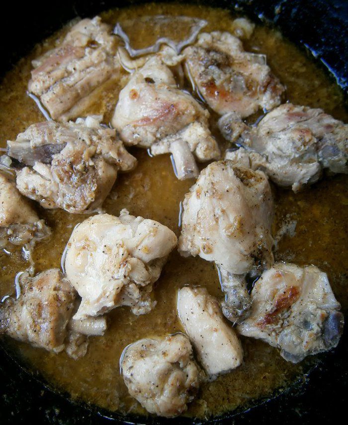 Курица с чечевицей