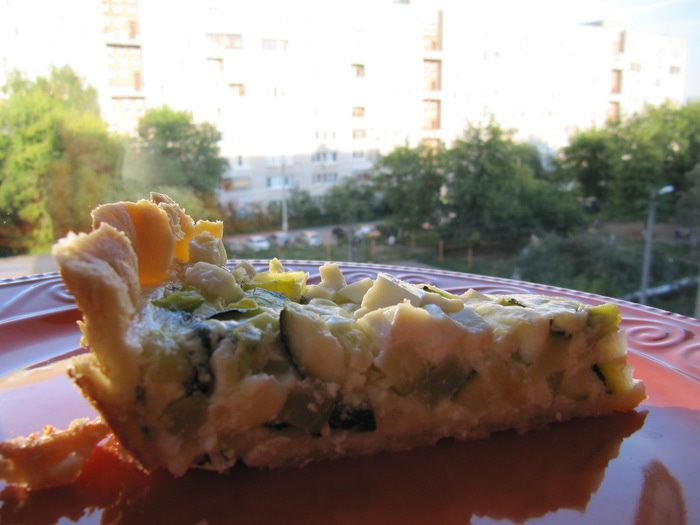 Тарт с кабачками и фетой