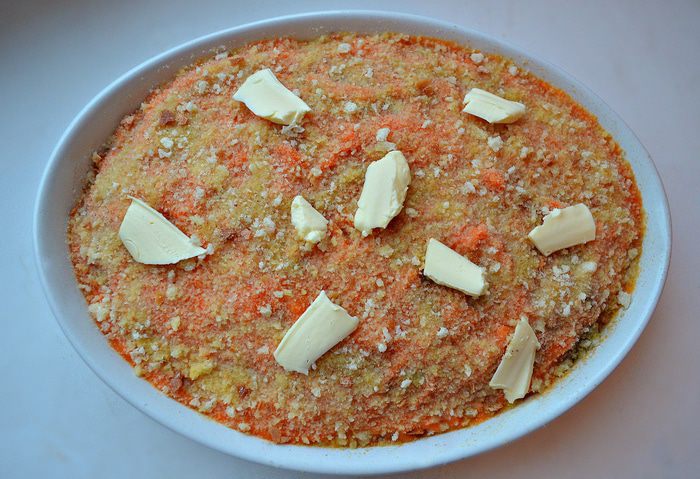 Пармантье из баранины с тыквой и сливами
