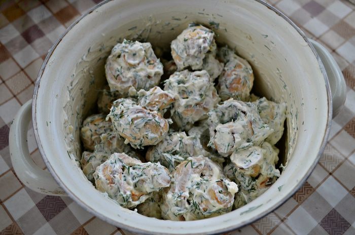 Шампиньоны, приготовленные на гриле