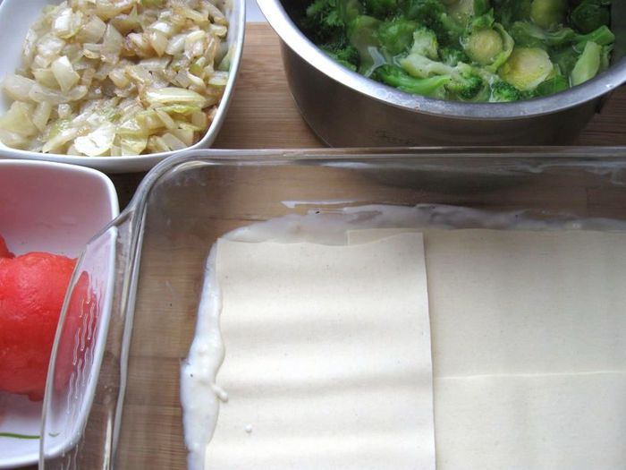 Лазанья с брокколи, брюссельской капустой и грибами &amp;quot;Для Гарфилда&amp;quot;