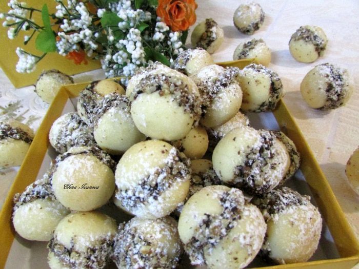 Песочное мини-печенье