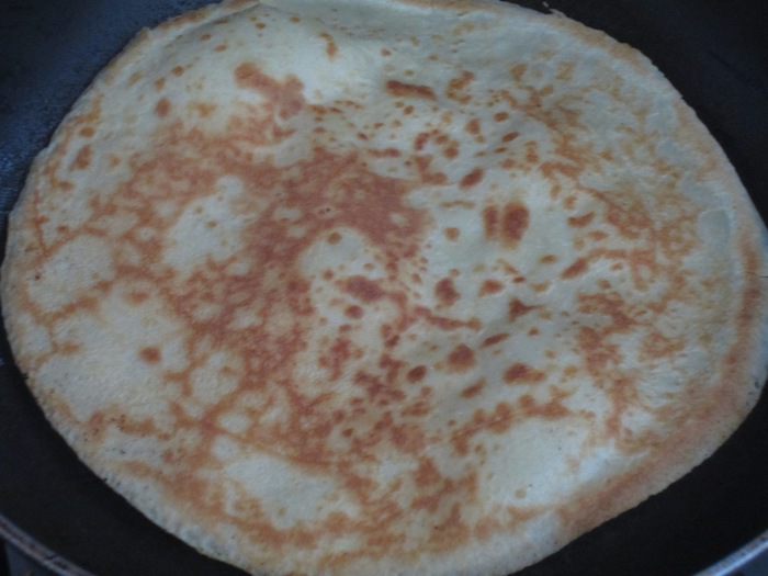 Фаготтини с лососем и луком пореем