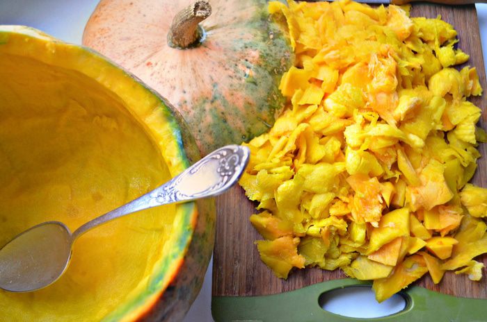 Тыква-кебаб с бараниной