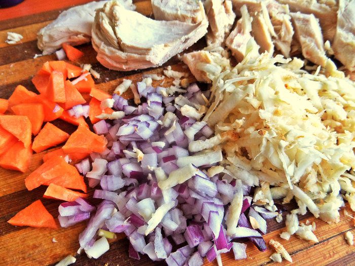 Картофельная запеканка с курицей