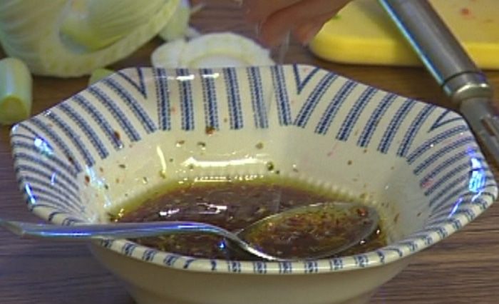 Салат из фенхеля и граната