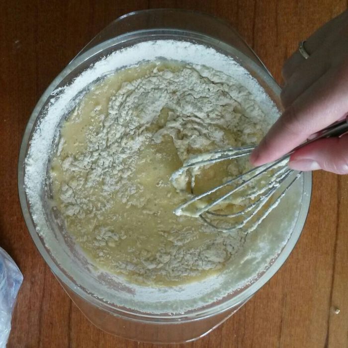 Пирог с персиками
