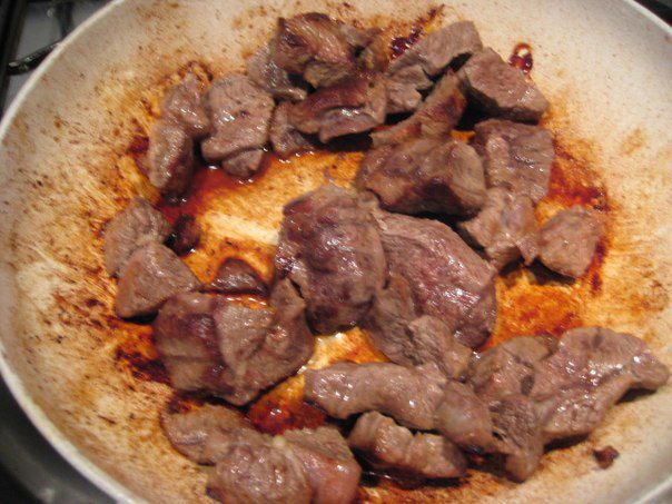 Запеченные овощи «Рататуй» с острой телятиной