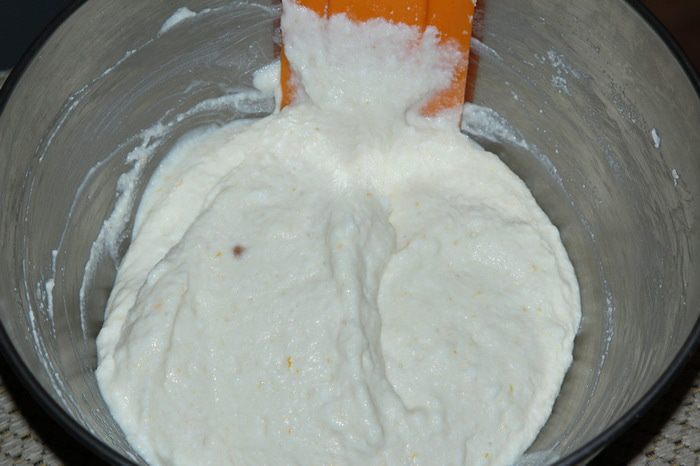 Творожно-яблочный мусс с апельсиновым желе