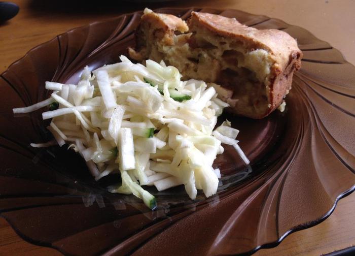 Сырный кекс с курицей (Любителям бутербродов посвящается)