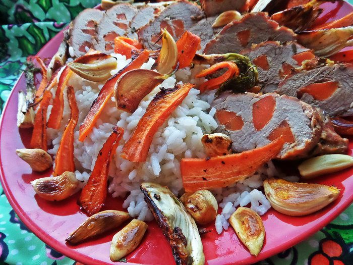 Свинина с морковкой к рису