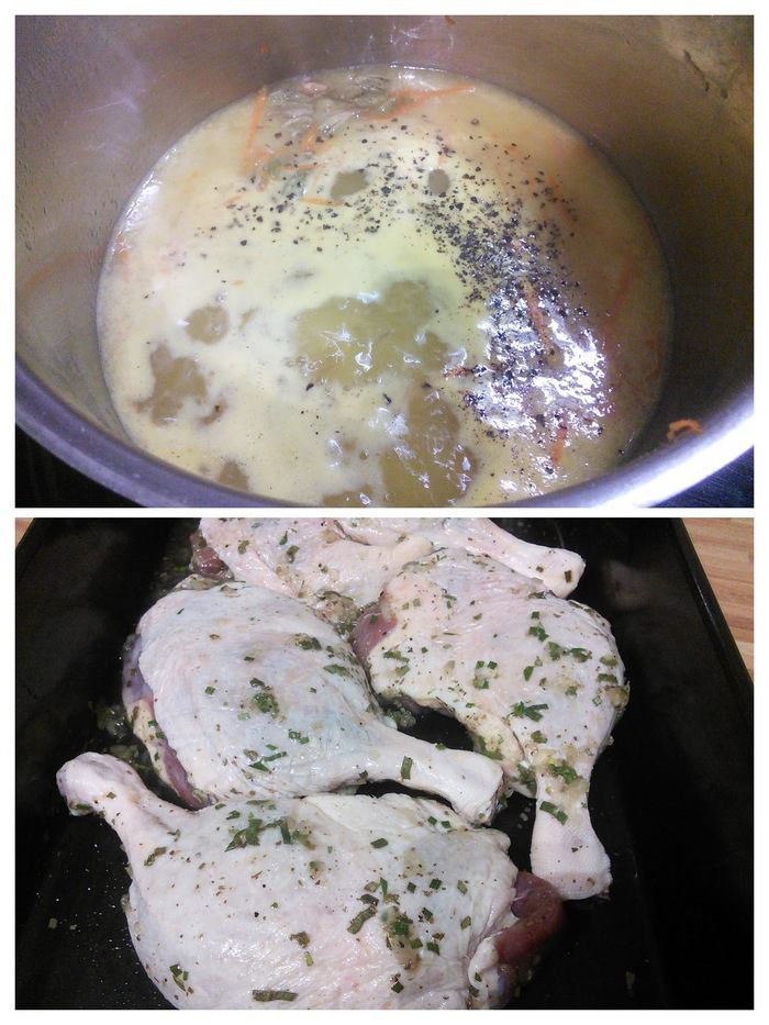 Утиные ножки, тушеные в апельсиновом соке