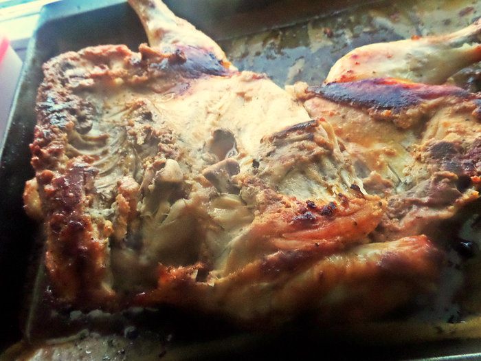 Курица с луком и гречкой