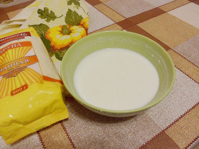 Хлеб на манной каше
