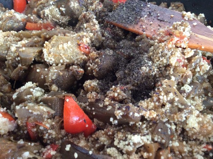 Баклажаны с кускусом