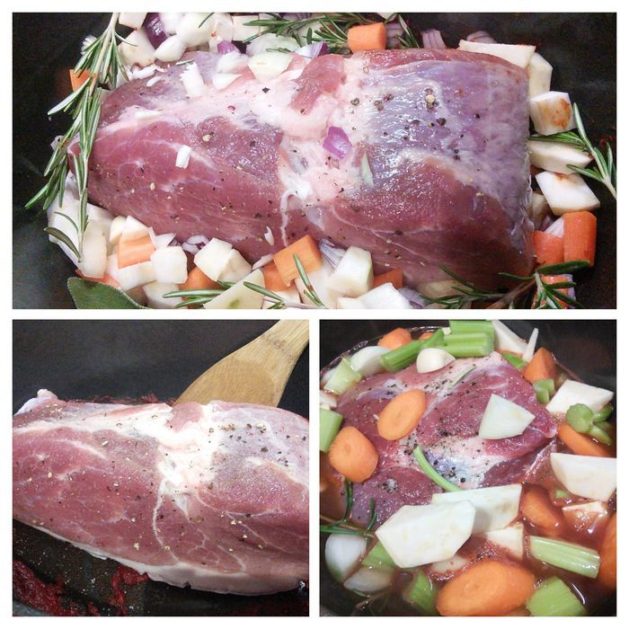 Запечённая свинина с карамелизированной корочкой 