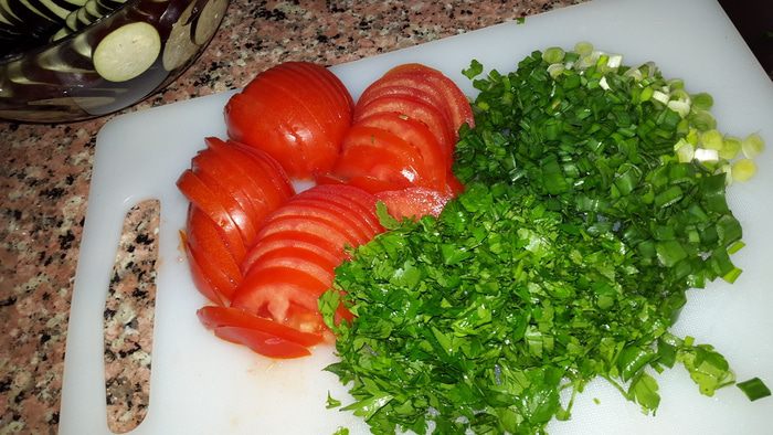 Постная запеканка с баклажанами а-ля лазанья