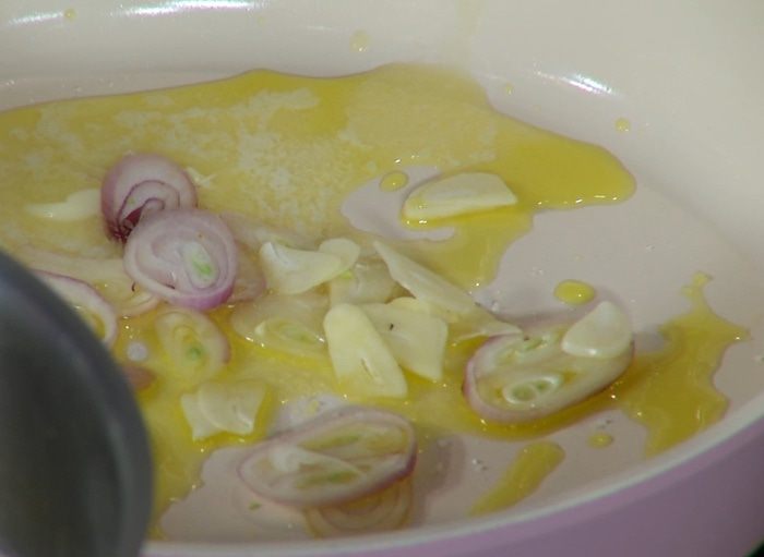 Паста с курицей и белыми грибами 