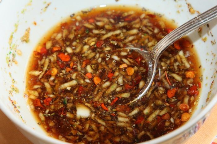 Рыба под баклажановой шубкой 