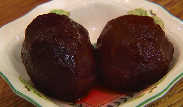 Салат из запеченной свеклы а ля капрезе 