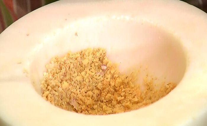 Пудинг на соевом молоке с орехами и корицей 