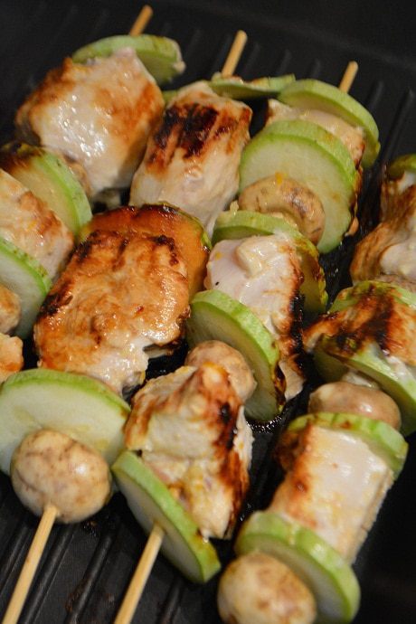 Куриные шашлычки в имбирно-цитрусовом маринаде