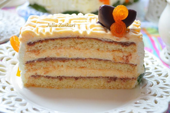 Тирамису с мандариново-сливочным муссом и шоколадом + мандаринки в шоколаде