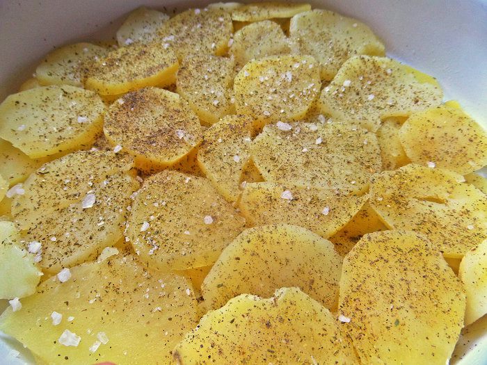 Картофельная запеканка с курицей