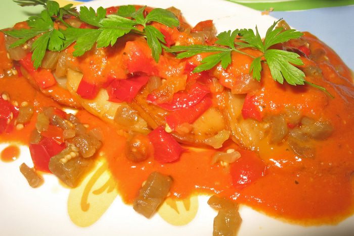 Картофель с овощами